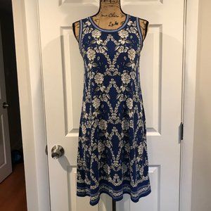 Max Studio Sleeveless Floral A-Line